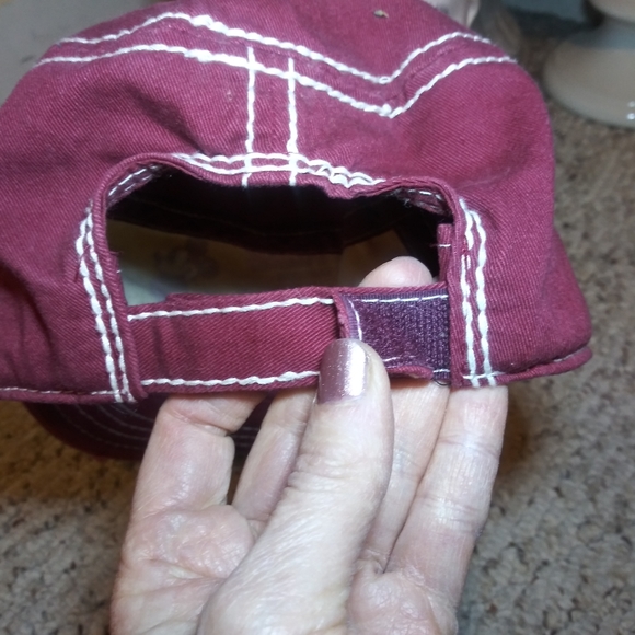 Walt Disney World Exclusive Distressed Burgundy/Yellow Mickey Mouse Trucker Hat - Picture 12 of 15